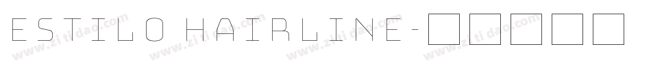 Estilo Hairline字体转换